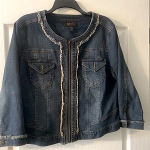 Cropped Style & Co Cropped Denim Jacket